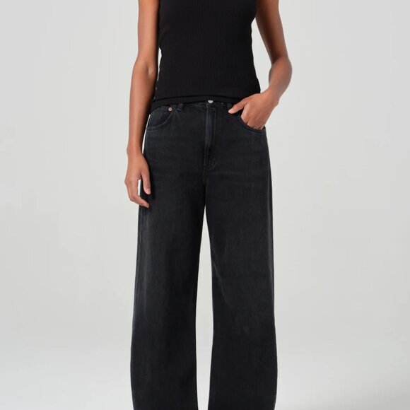Agolde Low Curve Jean - Size 31 - Black Tar - Picture 1 of 3